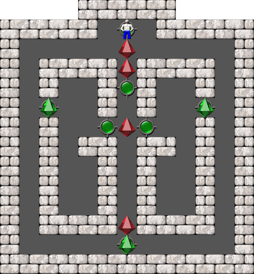 Sokoban Secundus gradus ad Olympo level 16